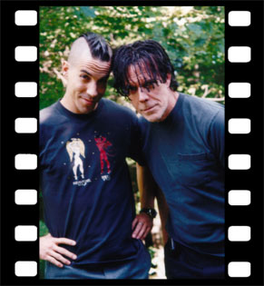 Birds of a feather: Blackie Dammet with Son Anthony  Kiedis, singer of the Red Hot Chili Peppers